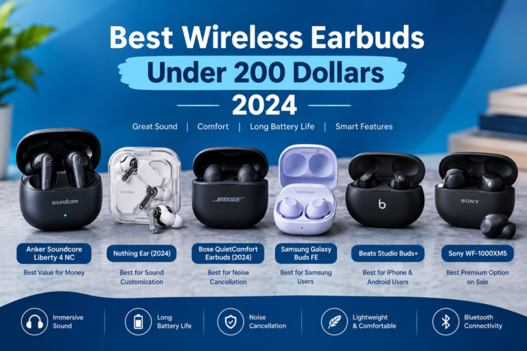 Best Wireless Earbuds Under 200 Dollars 2024