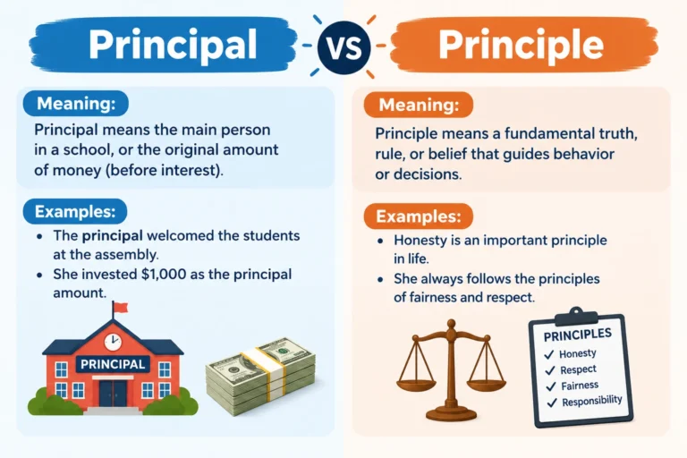 Principal vs Principle Meaning