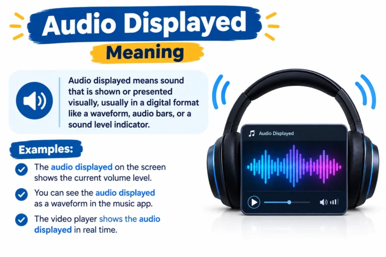 Audio Displayed Meaning