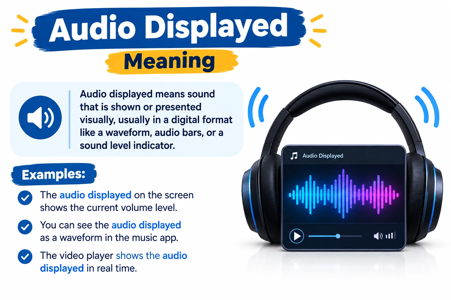 Audio Displayed Meaning
